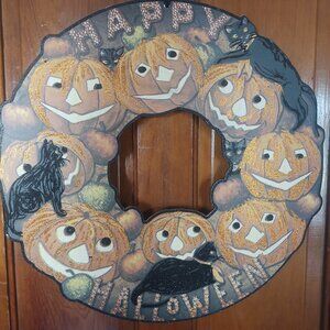 Designs by Kathy VINTAGE-Style Fall/Halloween Wreath 🎃